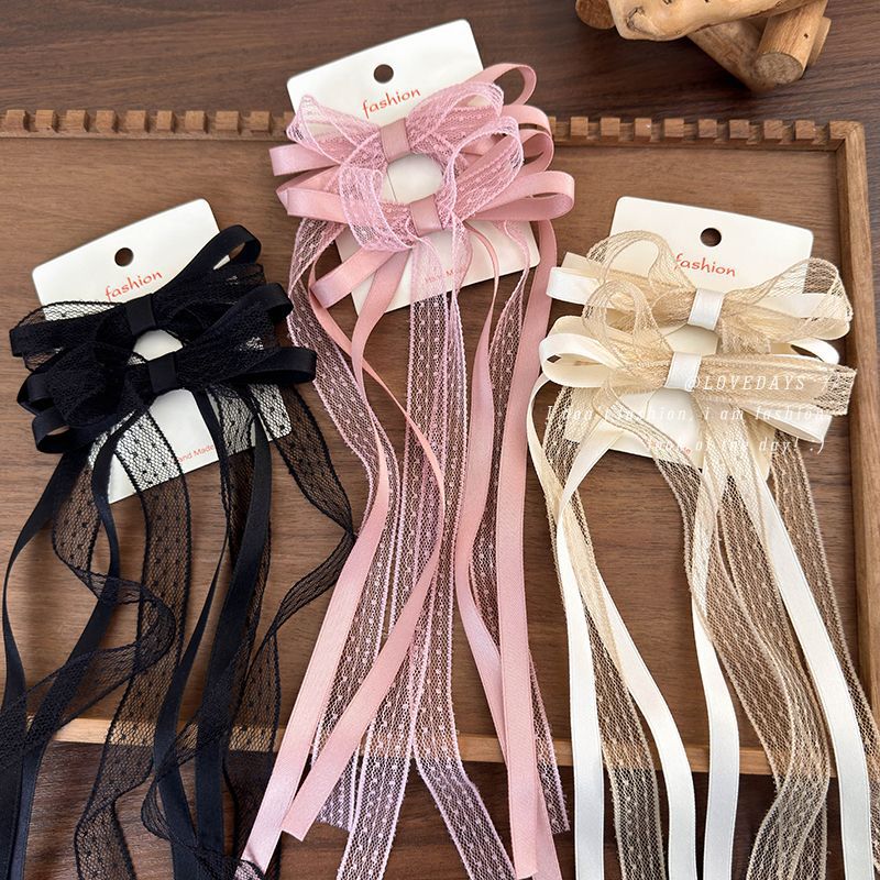Tie Clip Set - 2 шт./компл., кружевная атласная лента с