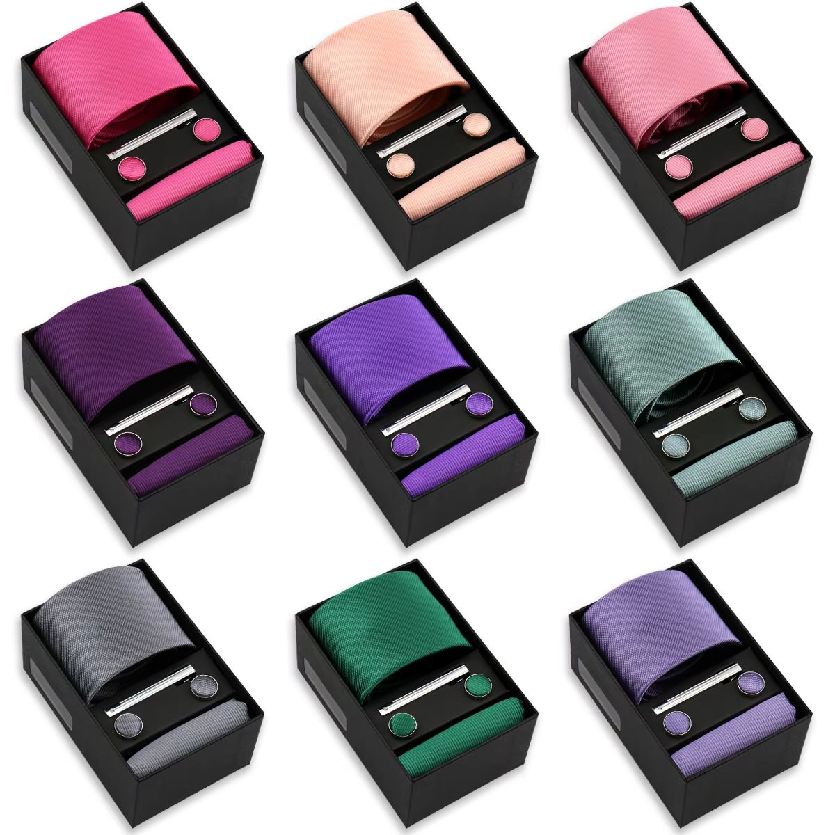 Men'S Accessories Gift Set Branded - Набор модных аксессуаров для мужчин: галстук,