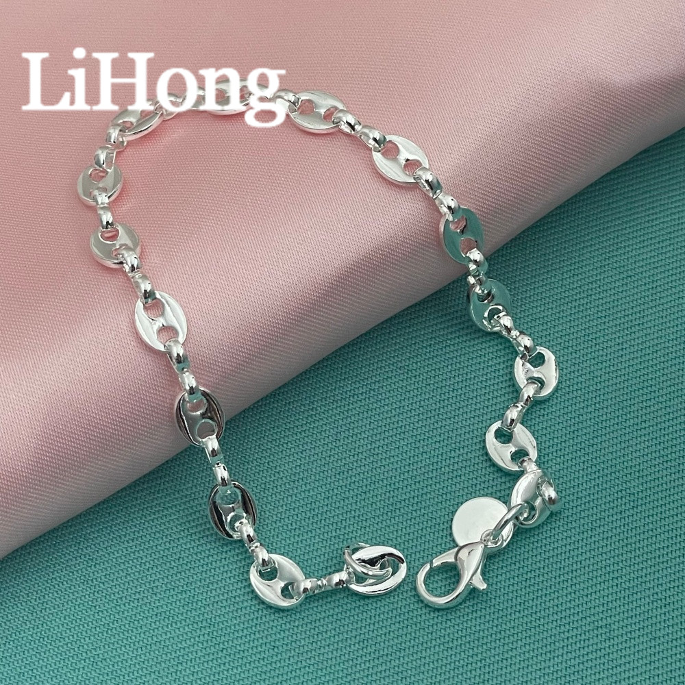 Men Accessories Chain And Bracelet - Браслет-цепочка Lihong из серебра 925 пробы