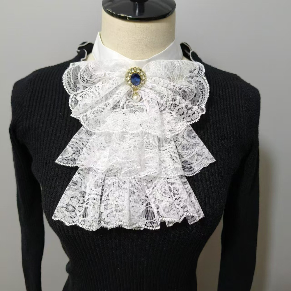 Men'S Victorian Accessories - Новый съемный многослойный викторианский кружевной воротник