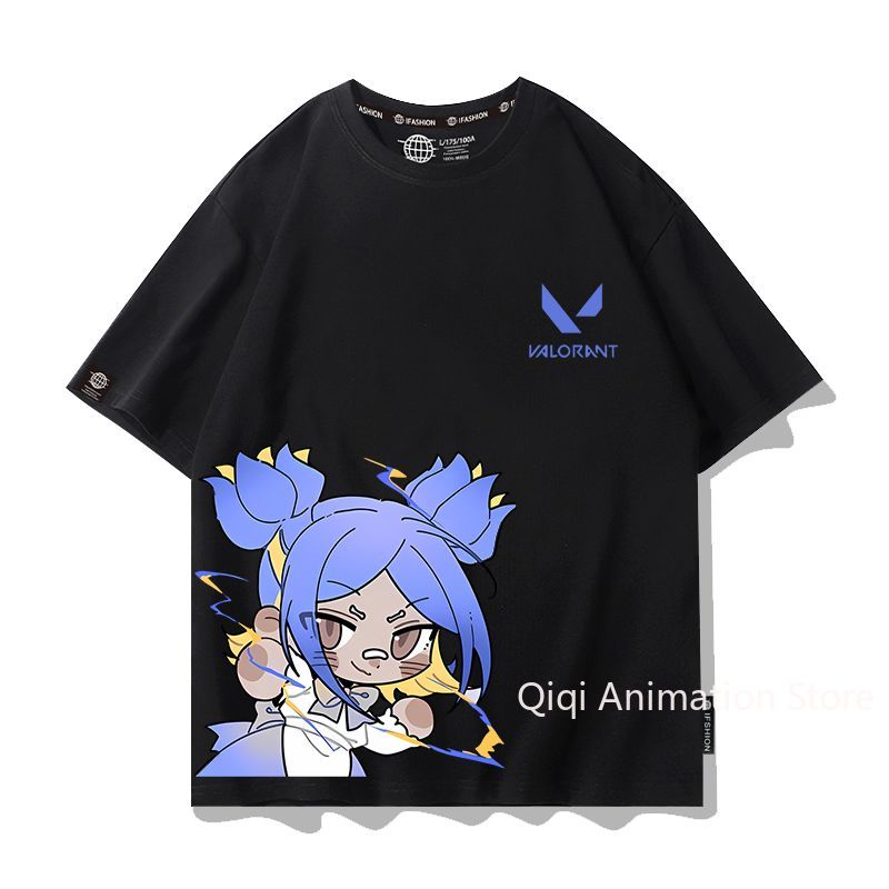 Men'S Accessories Clothing - Футболка с коротким рукавом VALORANT Anime
