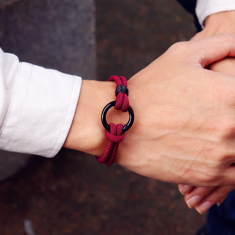Men Accessories Ring And Bracelet - Новинка модный мужской браслет веревка альпинистская