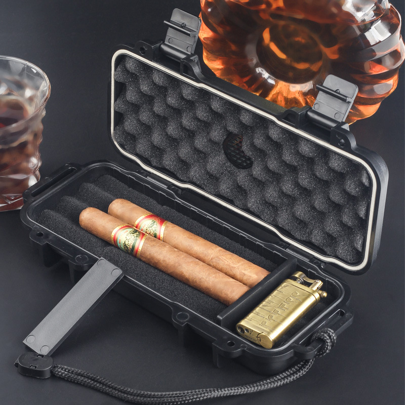 Men Accessories Gadgets - Портативный хьюмидор для сигар с увлажнителем,