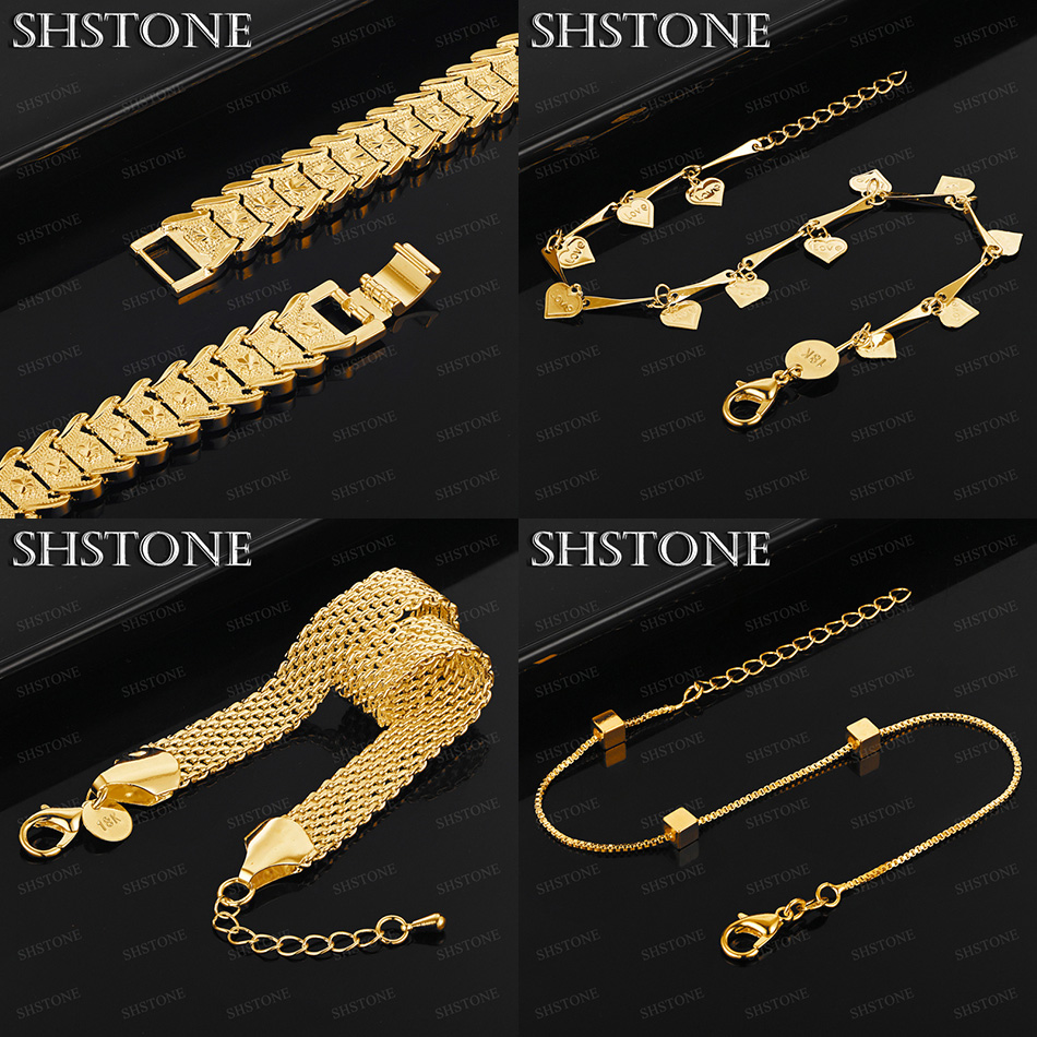 Men Accessories Chain And Bracelet - Лидер продаж, 18-каратное золото, сетчатая цепочка,