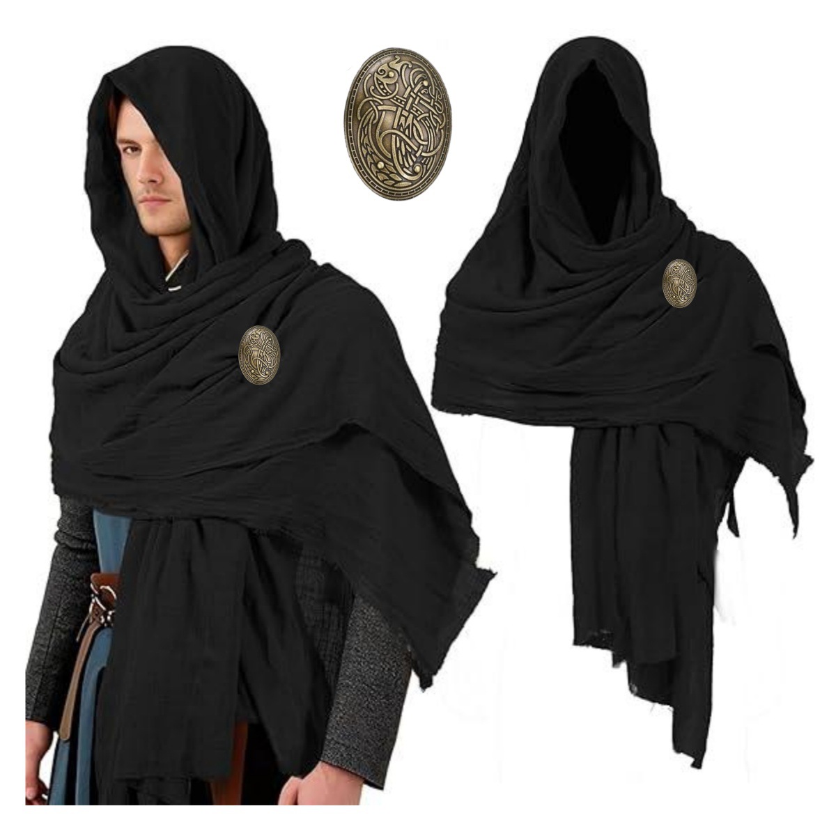 Средневековый плащ с капюшоном – обзор и цена Medieval Men'S Accessories