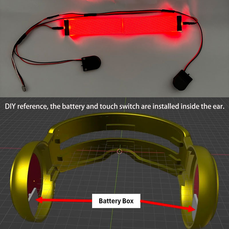 Красные гибкие гибкие DIY свет – обзор и цена X Men Accessories