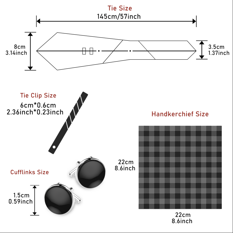 Яркий мужской галстук с узором – обзор и цена Tie Clip Set