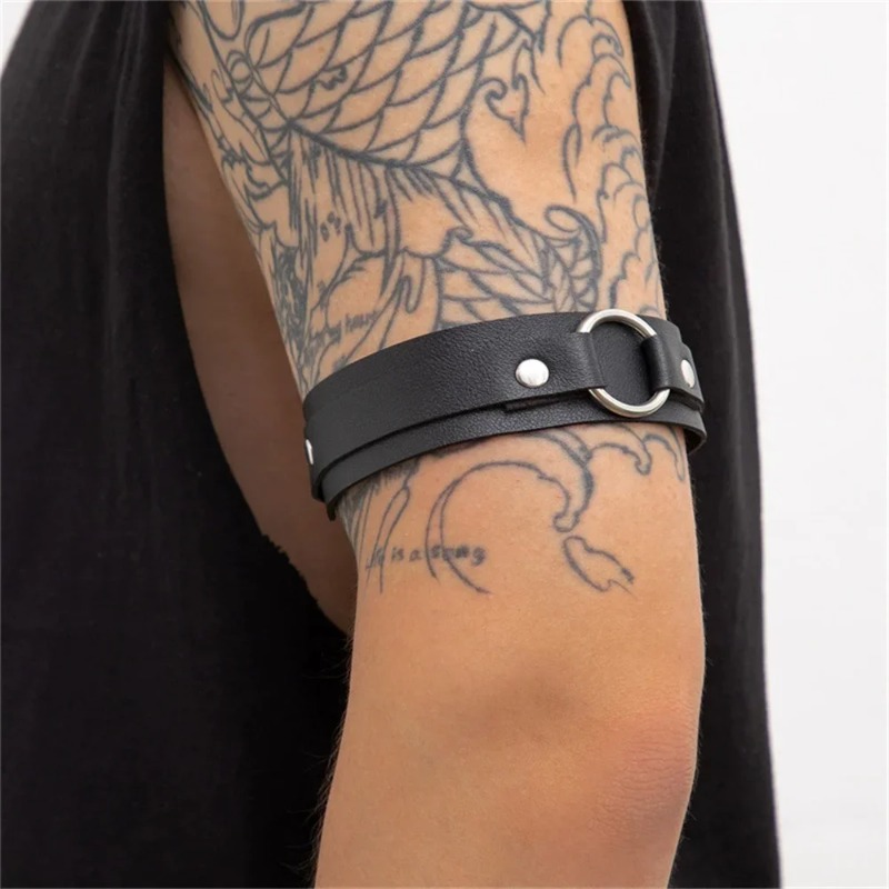 Кожаный нарукавник для мужчин, – обзор и цена Men Accessories Ring And Bracelet